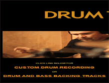 Tablet Screenshot of drum-tracks.com